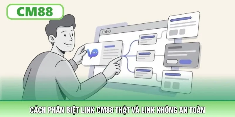 Cách phân biệt link CM88 thật và link không an toàn
